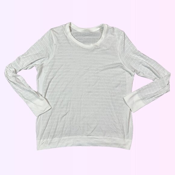 Lululemon Breeze By Long Sleeve Sheer Workout Top Women's Size 10 - Picture 2 of 6